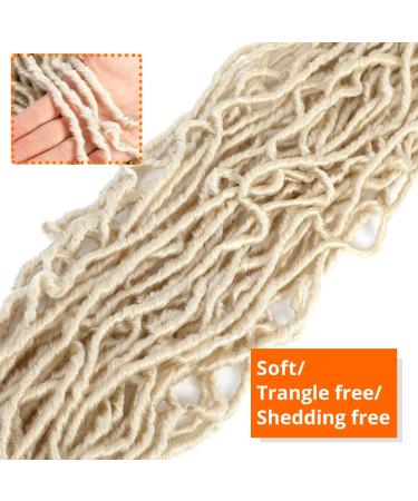 Goddess Locs Crochet Hair 18 Inch 7 Packs | 613 Blonde Faux Locs for Black Women | Soft Pre-looped Synthetic Hair Bundles by Bilisar Hair - Buy Online on SooperMarket.com