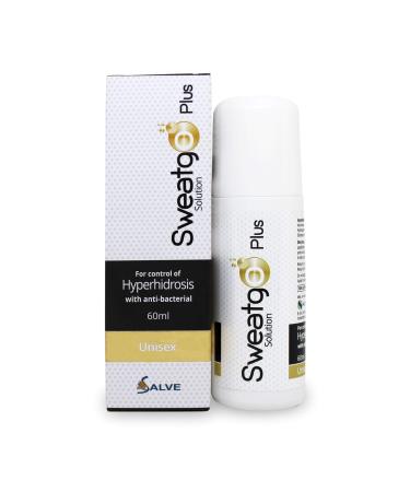 Sweat Go Rollon Antiperspirant  for Excessive Sweating and hyperhidrosis | Clinical Strength | for Palms  Armpit and feet |  Unisex (Plus)