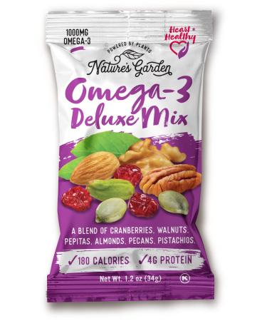 Nature's Garden Healthy Trail Mix Snack Packs - Heart Healthy Nuts, Omega-3 Rich Mix with Cranberries & Pumpkin Seeds - 28.8 Oz Bag (24 Servings) - Perfect Family Snack - Buy Online on SooperMarket.com