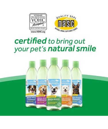 TropiClean Fresh Breath Oral Care Water Additive for Dogs - 33.8 fl oz - Dog Breath Freshener - Plaque & Tartar Defense - No Toothbrush Needed - Buy Online on SooperMarket.com