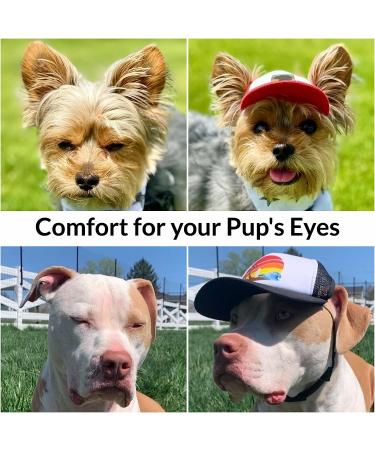 PupLid XS Trucker Hat for Dogs - Stylish Sun Protection for Active Dogs - Red Surfer Dog - Buy Online on SooperMarket.com
