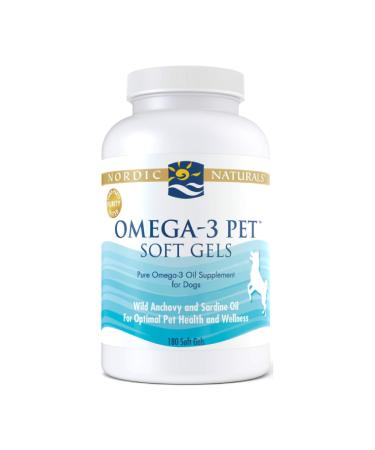Nordic Naturals Omega-3 Pet Soft Gels for Dogs 180 Soft Gels