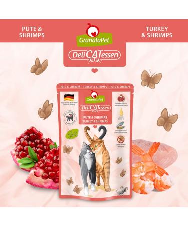 Granapet Delicatesse Pute & Shrimps - Grain-Free Gourmet Cat Food (6 x 85g) - Premium Wet Food for Cats - Buy Online on SooperMarket.com