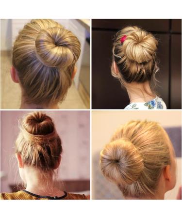 2Pcs Hair Bun Maker Set - French Twist Bun Shaper Accessories for Women & Girls - Lightweight & Portable - Red Brown - Buy Online on SooperMarket.com