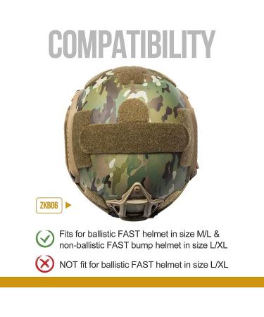 OneTigris Multicam Helmet Cover ZKB06 - Green Large Cloth Cover for Fast Helmet (M/L) & Bump Helmet (L/XL) - Buy Online on SooperMarket.com