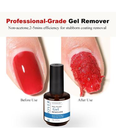 LOUINSTIC Gel Nail Polish Remover - Quick No Soak Gel Remover for Fast Nail Polish Removal | Professional Gel Polish Remover Kit - Buy Online on SooperMarket.com