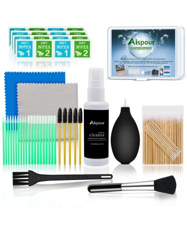 Phone Cleaning Kit, Cleaning Kit for iPhone Cell Phone Airpod, Cleaner Kit Intended for iPhone Speaker Charging Port Cleaning Tool, Electronics Cleaning kit for Laptop Earphone Earbud USB C Lightning
