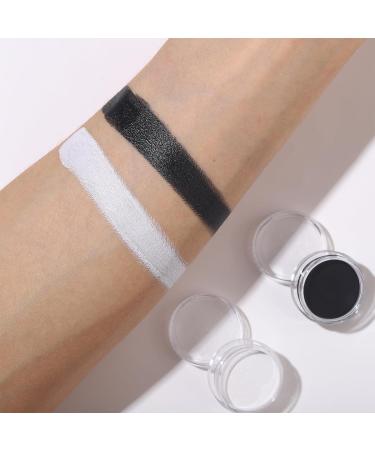 BOBISUKA Black & White Face Paint Bride Makeup Kit | Halloween Makeup with Brush & Accessories for Costume & Skeleton SFX  - Buy Online on SooperMarket.com
