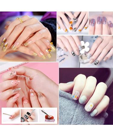 Rnitle Nail Art Fineliner Brush Set (5 Pieces) - Professional Detail Brushes for Nail Design & Painting | Perfect for Salons & Nail Care - Buy Online on SooperMarket.com