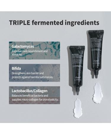 BENTON Fermentation Eye Cream - Anti-Wrinkle Treatment for Dark Circles & Puffiness (1.05 oz) - Galactomyces & Bifida Ferment - Buy Online on SooperMarket.com