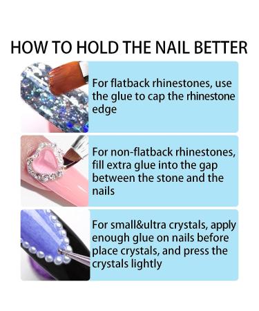 Lofuanna 15ml Rhinestone Glue Gel Kit - Clear Adhesive for Nail Art & Jewelry with Dual-Purpose Brush Pen - 2PCS - Buy Online on SooperMarket.com