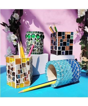Clear Glass Mosaic Strips DIY Kit - 200g Stained Glass Pieces for Crafts - Buy Online on SooperMarket.com