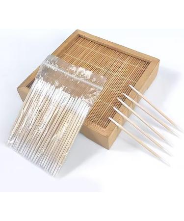 Double-Ended Cotton Swabs - 400 Count | Pointed Shape, Safety Ear Cleaning | Ideal for Beauty, Skin Care - Buy Online on SooperMarket.com