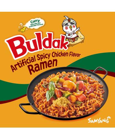 Samyang Hot Chicken Curry Ramen Halal 4.93oz x5 Pack - Spicy Curry Flavor Instant Noodles - Buy Online on SooperMarket.com