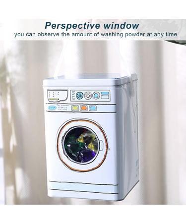 Iron Detergent Container Large Capacity Perspective Window Washing Machine Shape Multifunctional Storage Box for Tapes Stationery Socks - Buy Online on SooperMarket.com