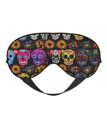 Rose Skull Soft Sleep Eye Mask Female Breathable Eye Patch Perfect for Travel and Relaxation