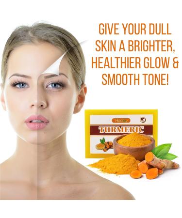 Turmeric Soap Bar for Hyperpigmentation | Brightening Soap for Dark Spots & Acne | Natural Face & Body Wash - Buy Online on SooperMarket.com