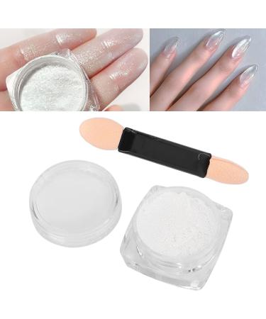 Chrome Nail Powder Simple Operation Safe Lasting Glossy Silky Mirror Effect Chrome Powder Fine Powder for Nail Technician for Nail Salon - Buy Online on SooperMarket.com