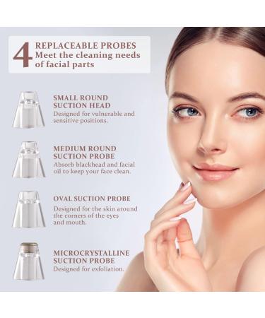 Blackhead Remover Pore Vacuum with Hot Ice Compress | USB Rechargeable & Water Spray | Electric Facial Cleanser for Acne Removal - Buy Online on SooperMarket.com