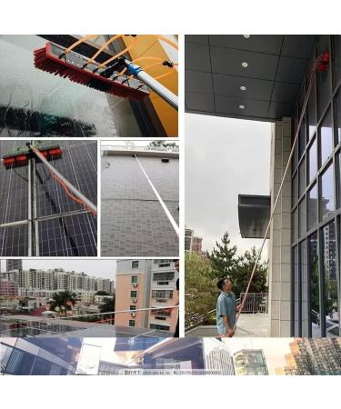 5-12m Extension Pole Window Washer Combo Telescopic Pole Window Cleaning Extension Pole for Cleaning Windows 35cm Brush Head 4M/13FT - Buy Online on SooperMarket.com