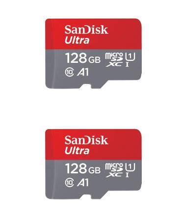 SanDisk 128GB X2 (256GB) MicroSD HC Ultra Uhs-1 Memory Card