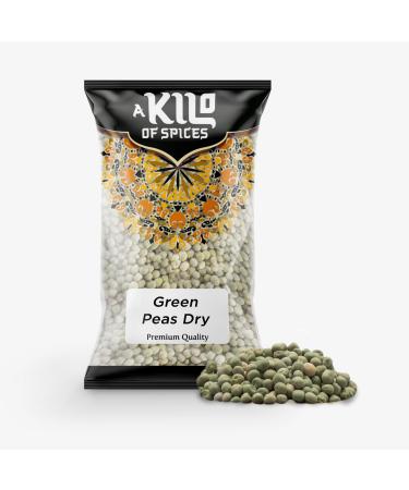 A Kilo of Spices | Dry Green Peas (Vetana) 1kg Source of Pea Protein Dried Peas Great for Curries and other Indian Cuisine