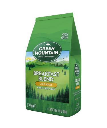 Green Mountain Coffee Roasters Breakfast Blend Ground Coffee 18 oz Light Roast - 1.12 lb Bag (Pack of 1) - Buy Online on SooperMarket.com