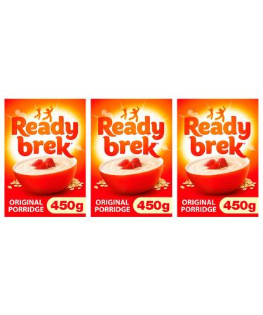 Breakfast Oats Bundle with Ready Brek Original Smooth Porridge Oats 450g (Pack of 3)