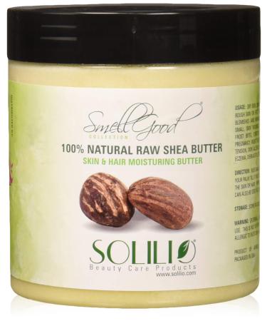 SmellGoo - Raw Unrefined Ivory Shea butter 32 oz Shea Butter 32 Ounce