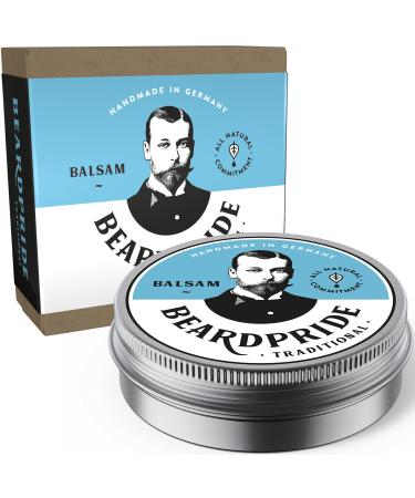 Beardpride Bart Balsam I beard care beard balm men vegan i The original Beard Balm for beard care i beard plasticizer with natural shea butter i beard balm gift men i 55g traditional 55 g (1 Pack)