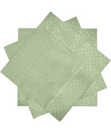 CUSINIUM 250-pack Sage Green Paper Cocktail Napkins Disposable - 2-ply | Size: 10" x 10" (Unfolded) 5" x 5" (Folded) Sage Green Cocktail (10"x10")