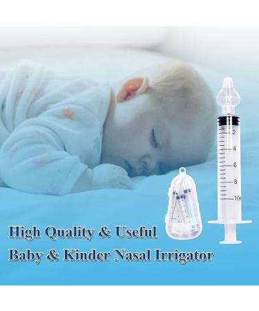 2PCS Professional Baby Nasal Aspirator Syringe Set with Tweezers for Nasal Hygiene - Portable Infant Nose Cleaner - Buy Online on SooperMarket.com