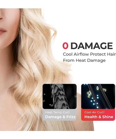 Automatic Curling Iron Cordless Hair Curler USB Rechargeable Hair Curling Wand Portable Electric Curling Iron with Digital Display for Hair Styling Fast Heating Hair Styling Tool - Buy Online on SooperMarket.com