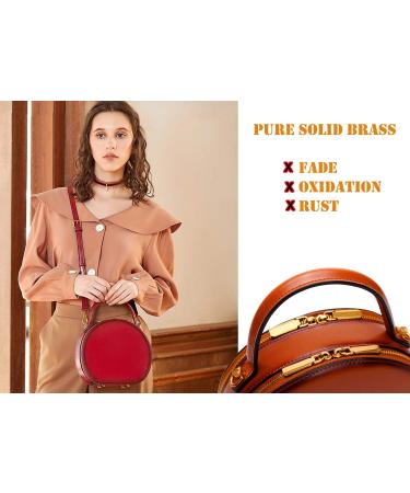 1 Brass Rivets Purse Ball Studs Rivets Nails Chicago Stud Screw 360 Rotatable D Ring Brass Rivets DIY Leather Collar Belt Handbag Shoes Case Motorcycle Furs Jeans Brass Rivets (Big D Ring 2pcs) Big D Ring 2PACK - Buy Online on SooperMarket.com