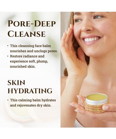Ecodrop Cleansing Balm and Makeup Remover - 50ml | Sustainable Makeup Remover Balm | Pore-Deep Cleanser | Nourishing Skin Cleansing Balm with Moringa Rose Geranium Chamomile & Rosemary Oil | Natural - Buy Online on SooperMarket.com