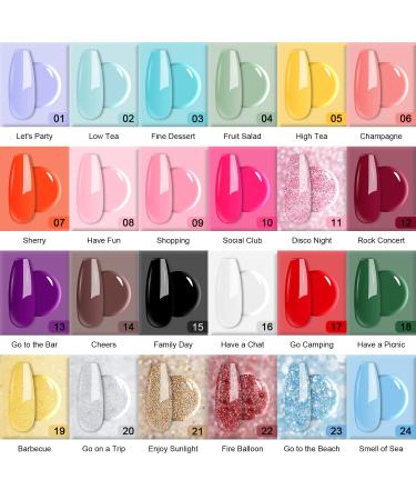 REDNEE 33pcs Nail Dip Powder Kit Starter Set - 24 Summer Colors with Essential Liquid Set & Professional Tools for French Nail Art Design | Festival-Ready Collection - Buy Online on SooperMarket.com