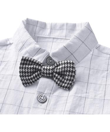 AmzBarley Baby Boys Formal Tuxedo Romper with Bowtie- Black 3-4 Years - Buy Online on SooperMarket.com