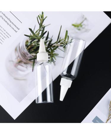 Buy TRENDBOX 2oz Clear Plastic Bottles for Hair Oils - BPA-Free Twist Top Cap 6 Pack with Labels | Ideal for Liquids - International Shipping Available - Buy Online on SooperMarket.com