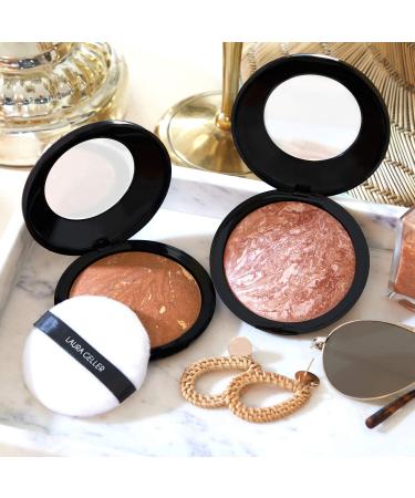 Laura Geller Baked Face & Body Frosting 3 Oz Tahitian Ginger Bronzer + Makeup Brush - Smooth, Even Application - Buy Online on SooperMarket.com