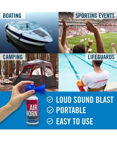 Marine Grade 3.5 oz Air Horn for Boating Safety | Canned Boat Accessories - Buy Online on SooperMarket.com