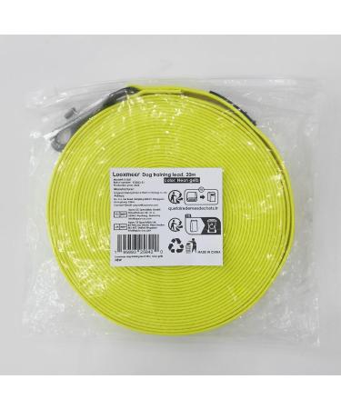 Looxmeer Tear-Resistant Dog Leash 3m to 30m Options | Neon Yellow Tow Lines with Hand Loop & D Carabiner | Ideal for Training & Outdoor Adventures - Buy Online on SooperMarket.com