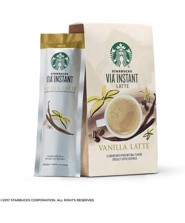 Starbucks VIA Instant Vanilla Latte 10 CT (2 pack) - Buy Online on SooperMarket.com