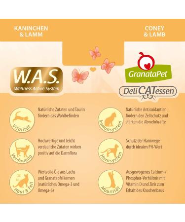 Granapet Delicatessen Rabbit & Lamb Dry Cat Food | Grain-Free Sugar-Free | 300g - Tasty Adult Feed - Buy Online on SooperMarket.com