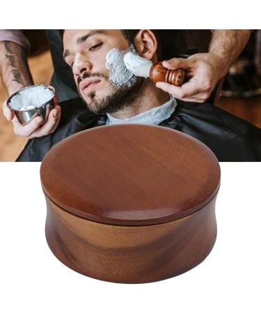Herchr Wooden Shaving Bowl with Lid - Portable Male Facial Cleaning Tool & Shaving Soap Cup for Manual Shaving - International Shipping Available - Buy Online on SooperMarket.com