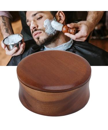 Premium Wooden Shaving Mug & Brush Bowl - Portable Barber Shop Essential with Lid | International Shipping - Buy Online on SooperMarket.com