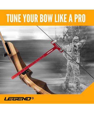 LEGEND T-Shaped Bow Square - Tuning Accessory for Compound & Recurve Bows - Aluminium Alloy Precision Ruler  Metal Clips - Nocking Point Position Adjustment & Measurement Tool - Archery Accessories Blue - Buy Online on SooperMarket.com