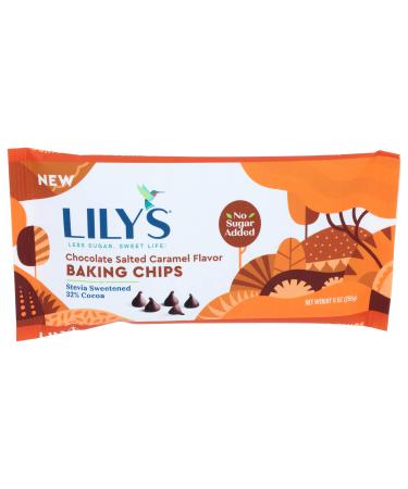 Lily's Chocolate Baking Chips Chocolate Salted Flavor, Caramel, 9 Oz