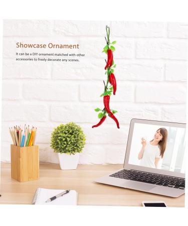 Cabilock 1 Bunch Wall Decoration Pendant Plant Decor Red Decorations Mini Toy Pepper Pendant Sling Artificial - Buy Online on SooperMarket.com