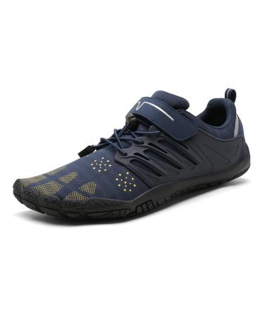 NORTIV 8 Men's Barefoot Shoes Minimalist Trail Running Shoes for Men 12 Navy