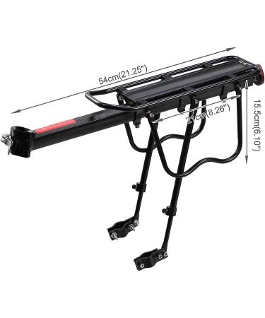 Voilamart Rear Bike Rack - Adjustable Aluminum Alloy Cargo Rack | 120 lbs Capacity | Easy Install - Buy Online on SooperMarket.com